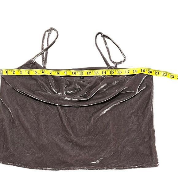 Banana Republic Gray/Camel Velvet Cami Top Size Large NWOT - Picture 5 of 8